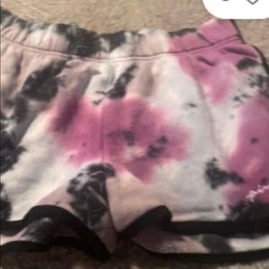 Victoria's Secret pink tie-dye shorts